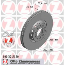 600.3245.20 ZIMMERMANN Тормозной диск