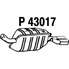 P43017 FENNO Глушитель выхлопных газов конечный