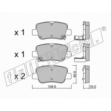 898.0 fri.tech. Комплект тормозных колодок, дисковый тормоз