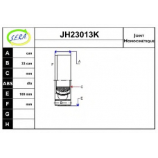 JH23013K SERA Шарнирный комплект, приводной вал