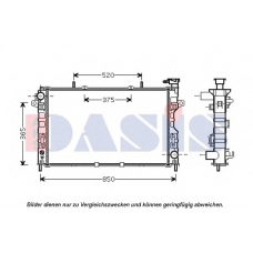 520118N AKS DASIS Радиатор, охлаждение двигателя