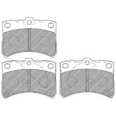 FDB1700 FERODO Комплект тормозных колодок, дисковый тормоз