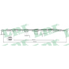 C0388B LPR Трос, стояночная тормозная система