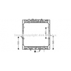 DFA2004 AVA Радиатор, охлаждение двигателя