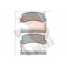 RB0734 R BRAKE Комплект тормозных колодок, дисковый тормоз