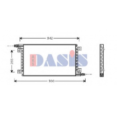 182350N AKS DASIS Конденсатор, кондиционер