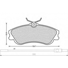 430216170450 MAGNETI MARELLI Комплект тормозных колодок, дисковый тормоз