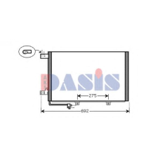 122021N AKS DASIS Конденсатор, кондиционер