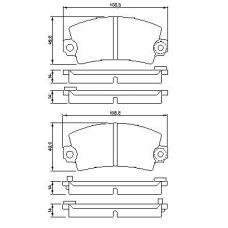 0 986 424 394 BOSCH Комплект тормозных колодок, дисковый тормоз