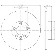 MDC2531 MINTEX Тормозной диск