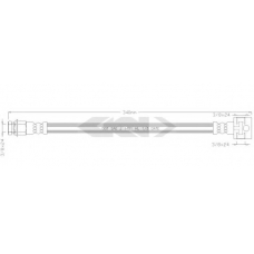 340015 SPIDAN Тормозной шланг