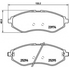 8DB 355 017-351 HELLA Комплект тормозных колодок, дисковый тормоз