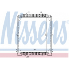 61974 NISSENS Радиатор, охлаждение двигателя