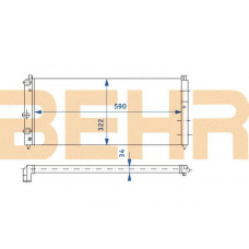 2110222 BEHR Radiator