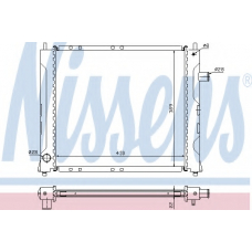 640281 NISSENS Радиатор, охлаждение двигателя