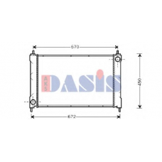 370024N AKS DASIS Радиатор, охлаждение двигателя