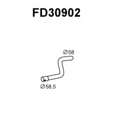 FD30902 VENEPORTE Труба выхлопного газа