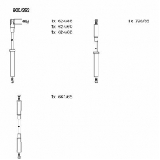 600/353 BREMI Комплект проводов зажигания