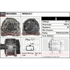 DRA0965 DELCO REMY Генератор