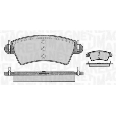 363916060538 MAGNETI MARELLI Комплект тормозных колодок, дисковый тормоз