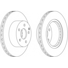 DDF1688-1 FERODO Тормозной диск