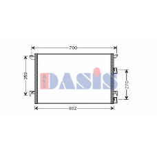 192001N AKS DASIS Конденсатор, кондиционер