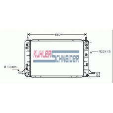 1812901 KUHLER SCHNEIDER Радиатор, охлаждение двигател