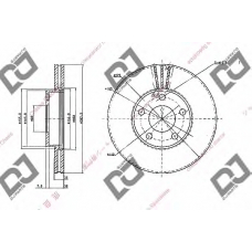 BD1848 DJ PARTS Тормозной диск