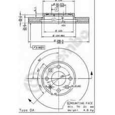 09.7628.11 BREMBO Тормозной диск