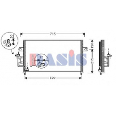 512024N AKS DASIS Конденсатор, кондиционер