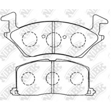 PN1256 NiBK Комплект тормозных колодок, дисковый тормоз