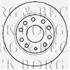 BBD4382 BORG & BECK Тормозной диск