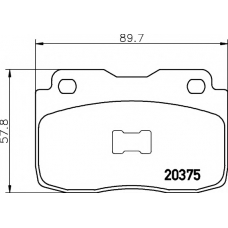 8DB 355 006-051 HELLA PAGID Комплект тормозных колодок, дисковый тормоз