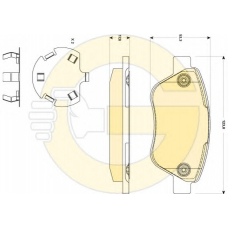 6118802 GIRLING Комплект тормозных колодок, дисковый тормоз