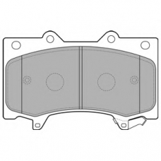 LP2712 DELPHI Комплект тормозных колодок, дисковый тормоз