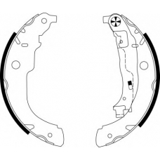 8DB 355 003-031 HELLA Комплект тормозных колодок