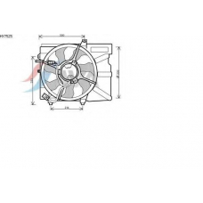 HY7525 AVA Вентилятор, охлаждение двигателя