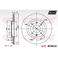 875614.6880 MAXTECH Тормозной диск