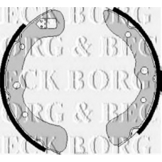 BBS6129 BORG & BECK Комплект тормозных колодок