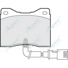 PAD634 APEC Комплект тормозных колодок, дисковый тормоз