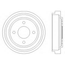 61245 PAGID Тормозной барабан