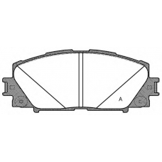 BPA1224.10 OPEN PARTS Комплект тормозных колодок, дисковый тормоз