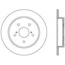 BDA2567.10 OPEN PARTS Тормозной диск
