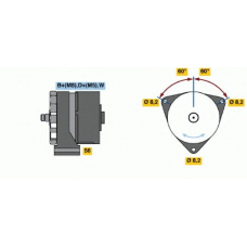 0 986 039 800 BOSCH Генератор