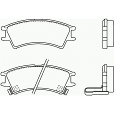 P 30 011 BREMBO Комплект тормозных колодок, дисковый тормоз