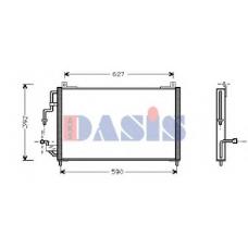 162230N AKS DASIS Конденсатор, кондиционер