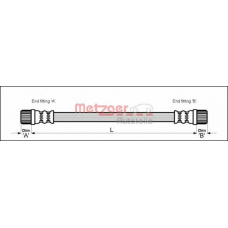 4111152 METZGER Тормозной шланг