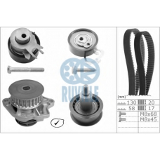 55456721 RUVILLE Водяной насос + комплект зубчатого ремня