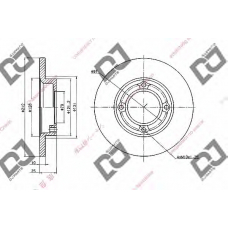 BD1950 DJ PARTS Тормозной диск