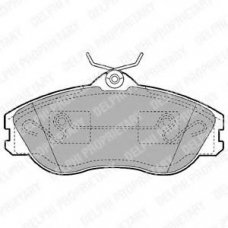 LP1445 DELPHI Комплект тормозных колодок, дисковый тормоз